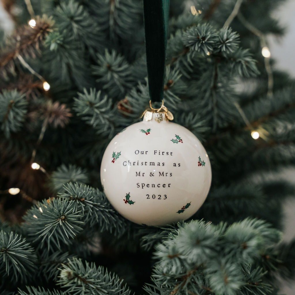 Couples Engagement Bauble