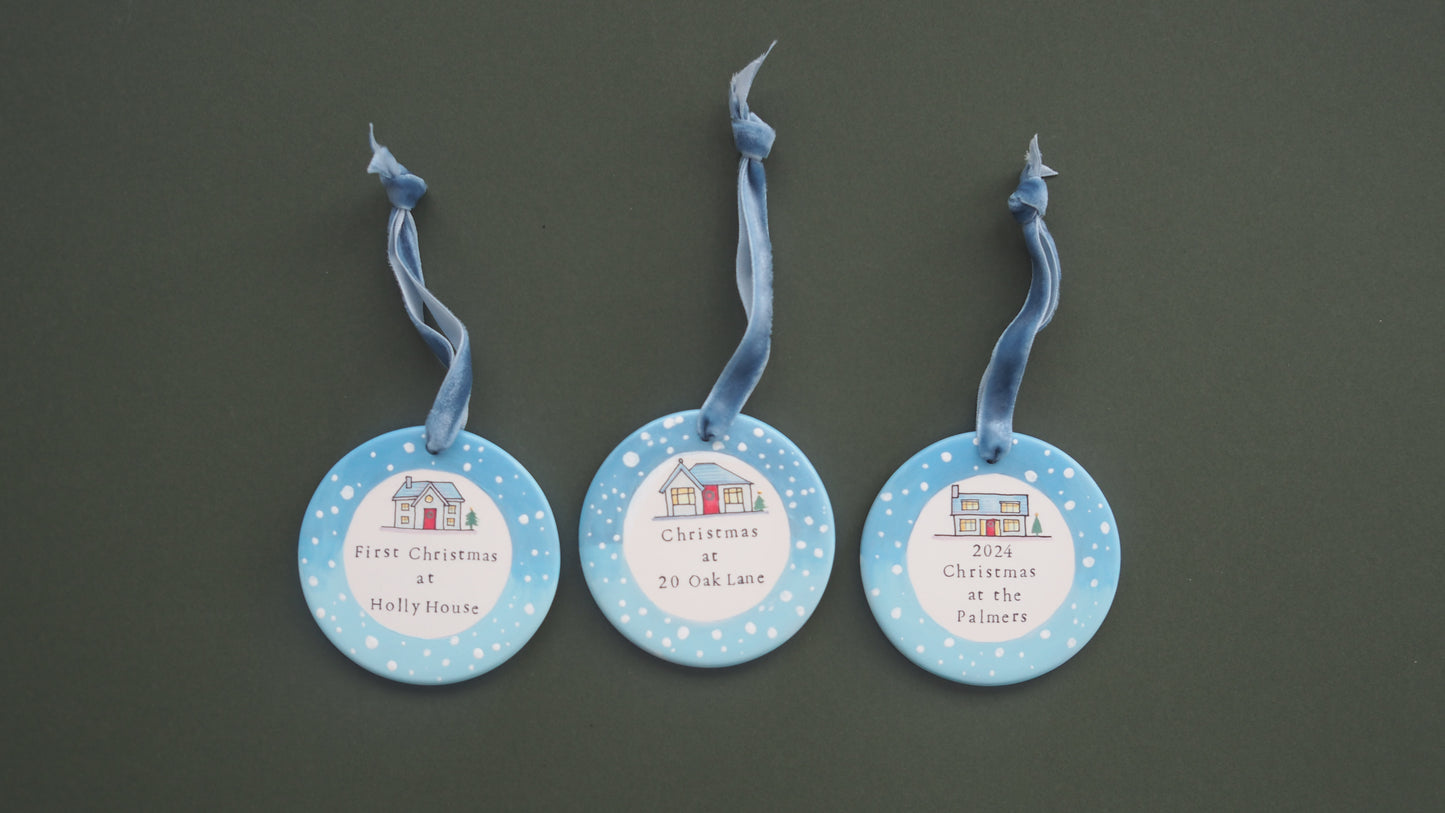 House Portrait Flat Bauble
