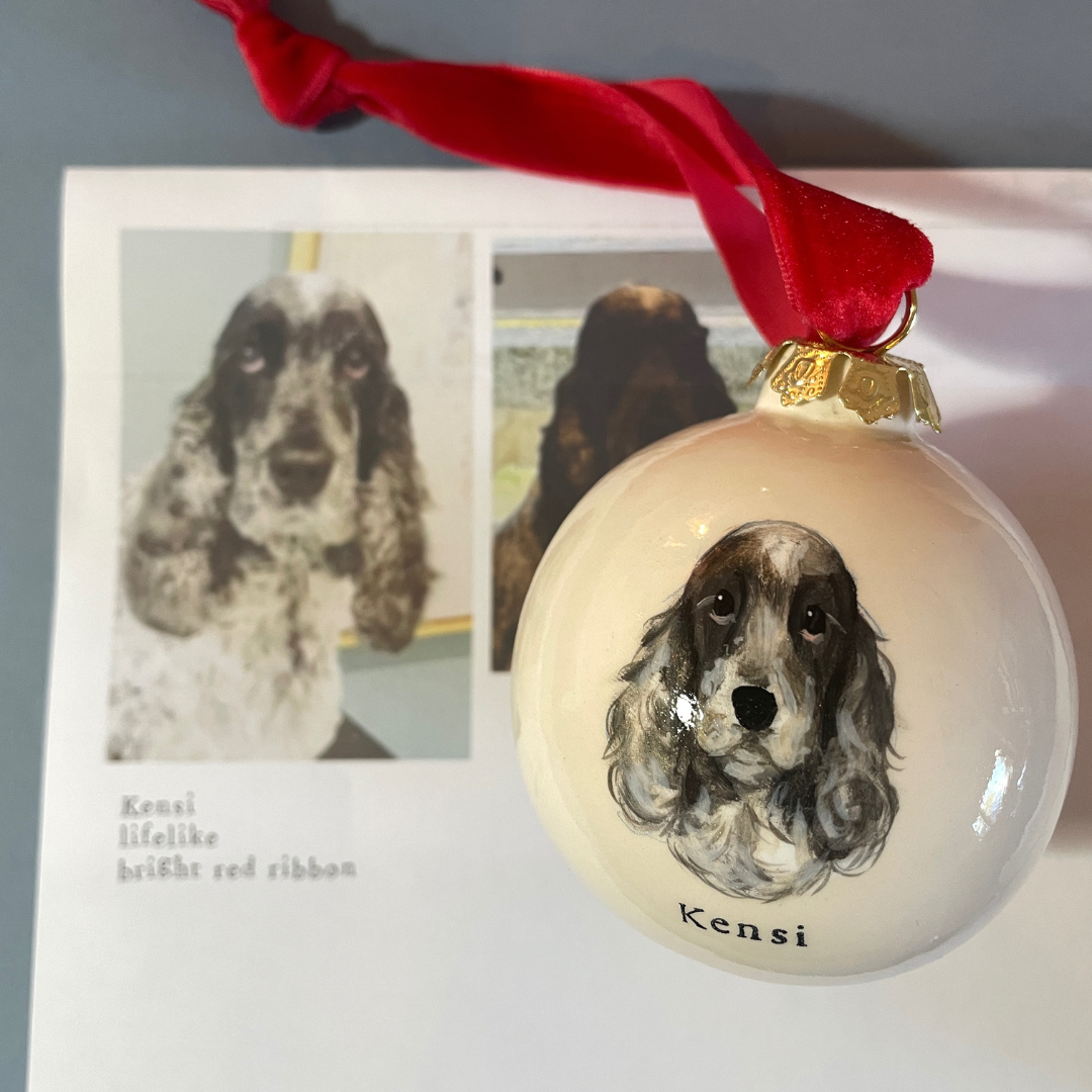 Dog Portrait Christmas Bauble