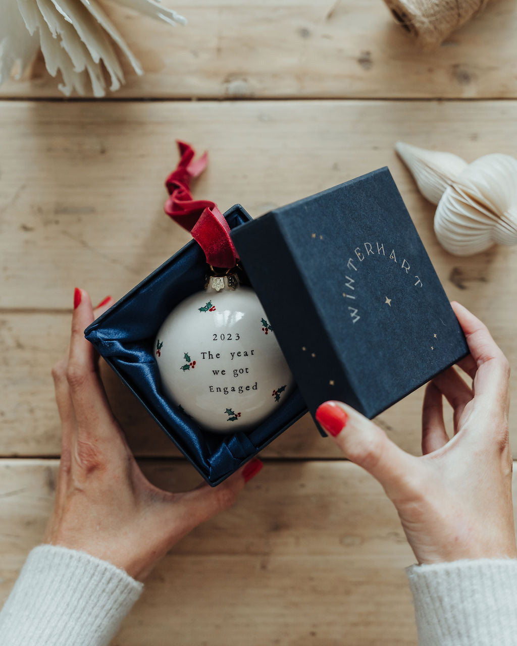 Couples Engagement Bauble