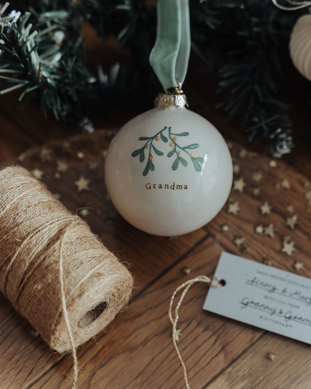 Mistletoe Christmas Bauble