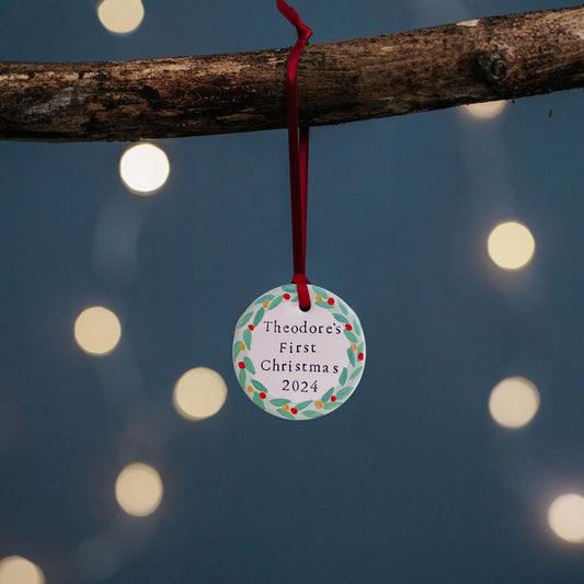 Tiny Tree Token Wreath