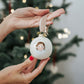 Neutral Portrait Christmas Bauble for One