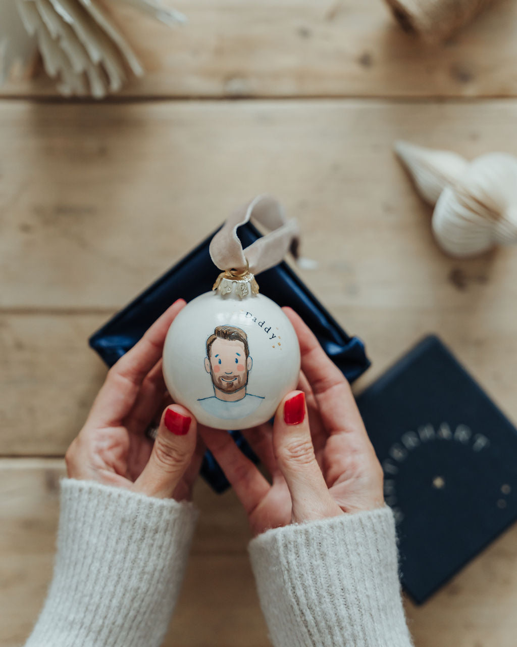 Child's Portrait Christmas Bauble