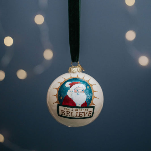 BELIEVE Father Christmas Bauble