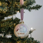 Baby's Christmas Bauble Polar Bear Blue