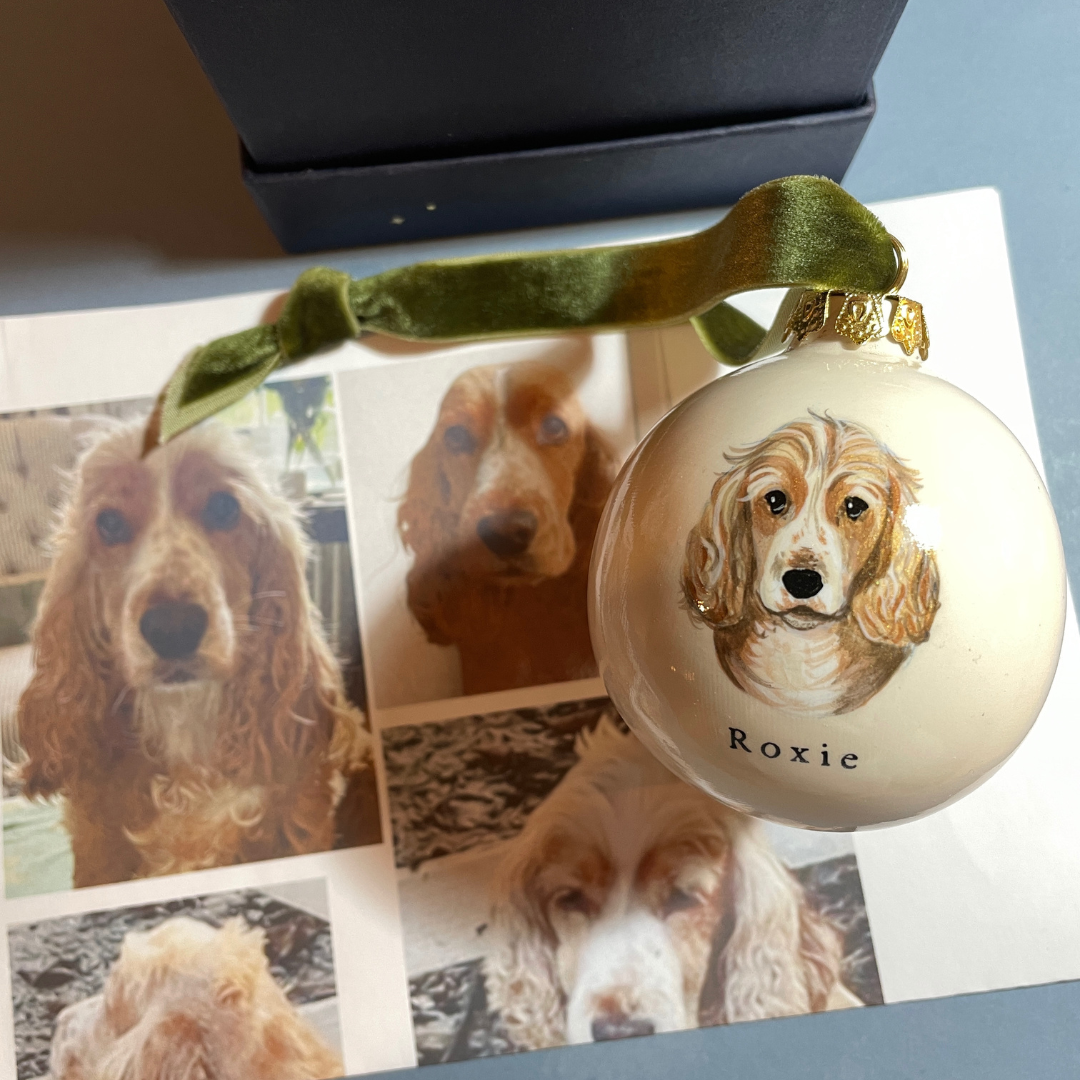 Dog Portrait Christmas Bauble