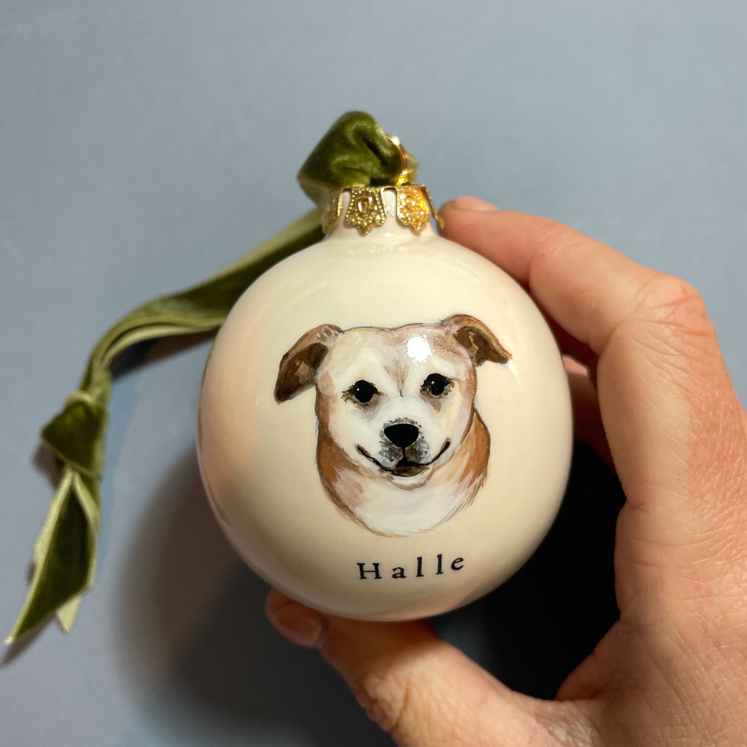 Dog Portrait Christmas Bauble