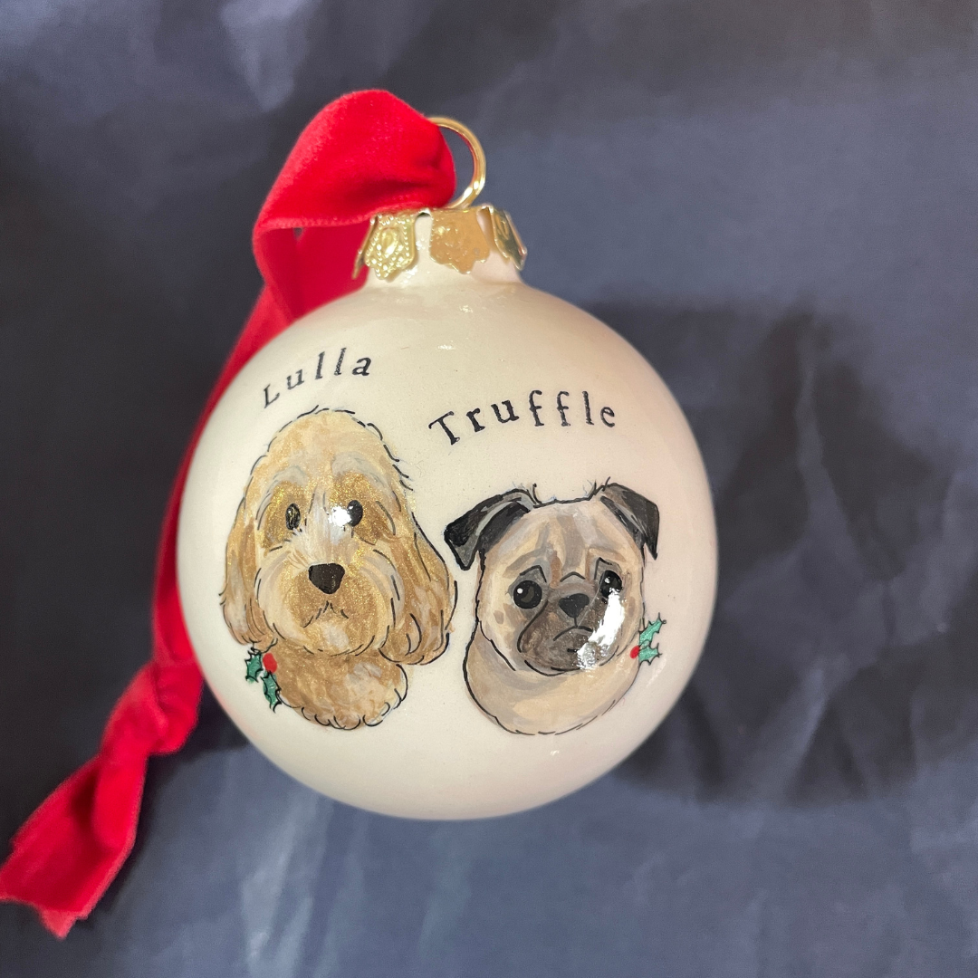 Dog Portrait Christmas Bauble