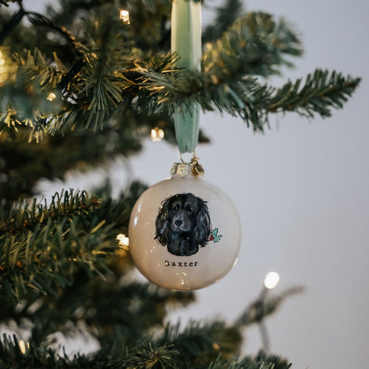 Dog Portrait Christmas Bauble