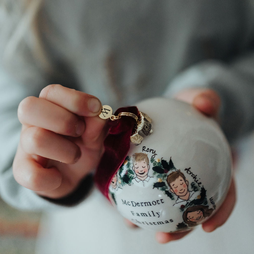 Bespoke Family Portrait Christmas Bauble