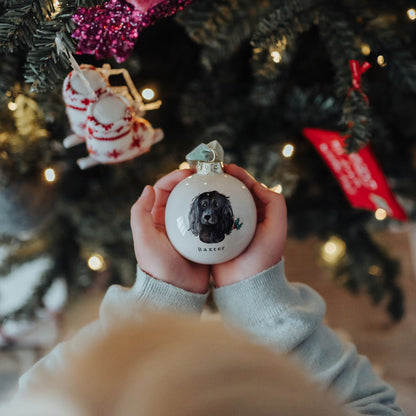 Dog Portrait Christmas Bauble