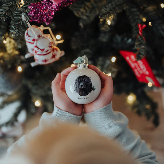 Dog Portrait Christmas Bauble